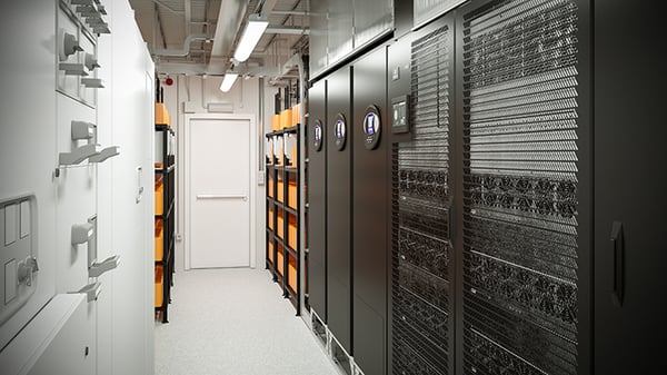 Network Closet Liebert powermod interior